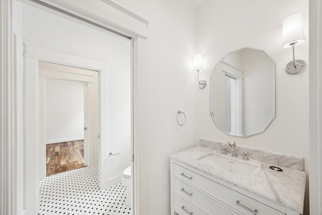1514 31st St, Galveston, TX 77550 - bathroom with vanity and toilet