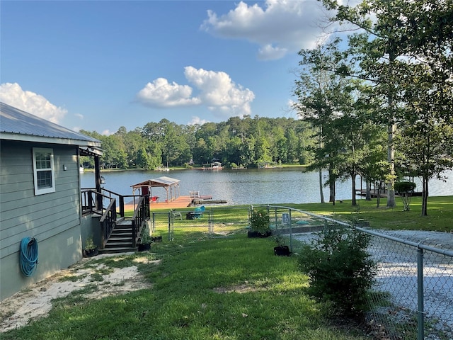 530 Sherwood Forest Dr W, Ivanhoe, TX 75979 - view of yard featuring a water view