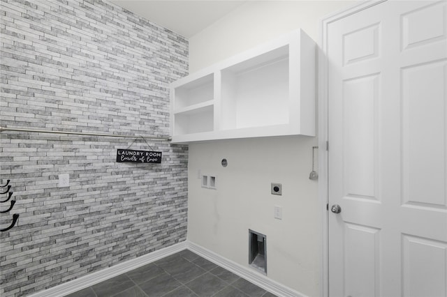 6026 Lake Bridge Ln, Manvel, TX 77578 - washroom featuring hookup for an electric dryer and baseboards