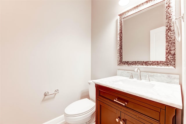14330 Ayers Rock Rd, Sugar Land, TX 77498 - half bathroom with vanity and toilet