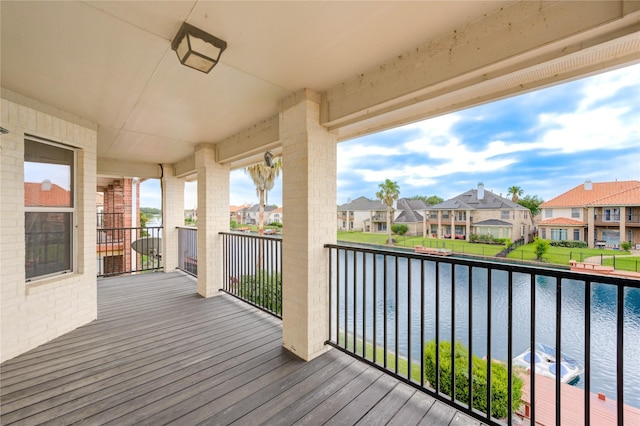 14330 Ayers Rock Rd, Sugar Land, TX 77498 - wooden deck featuring a residential view and a water view