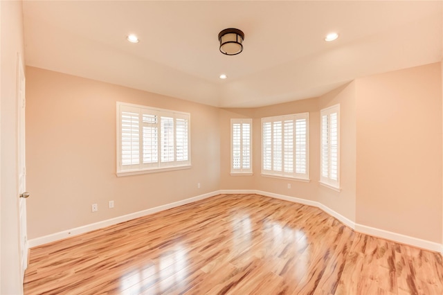 14330 Ayers Rock Rd, Sugar Land, TX 77498 - empty room featuring wood finished floors, baseboards, and recessed lighting