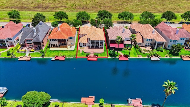 14330 Ayers Rock Rd, Sugar Land, TX 77498 - aerial view of residential area with a nearby body of water