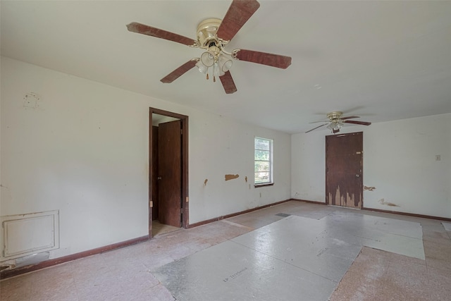 13326 Sundale Rd, Houston, TX 77038 - spare room with ceiling fan and baseboards