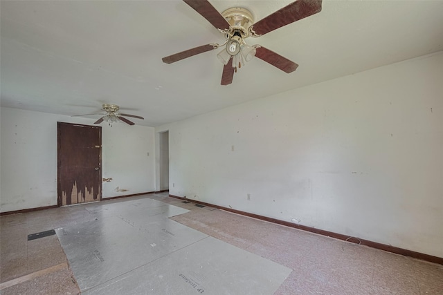 13326 Sundale Rd, Houston, TX 77038 - spare room with ceiling fan and baseboards