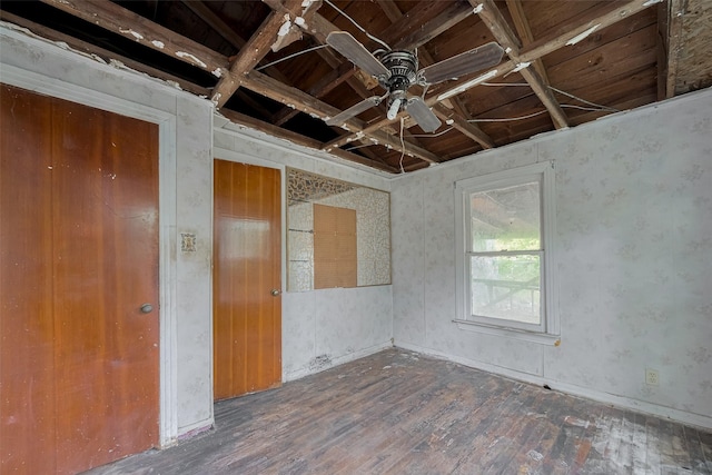13326 Sundale Rd, Houston, TX 77038 - spare room with hardwood / wood-style flooring and a ceiling fan