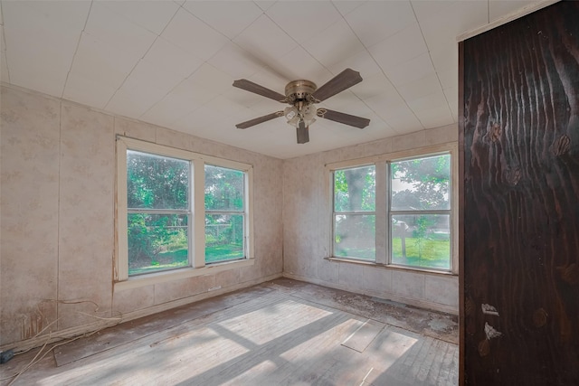 13326 Sundale Rd, Houston, TX 77038 - spare room featuring wood-type flooring and ceiling fan