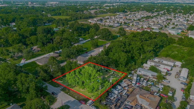 13326 Sundale Rd, Houston, TX 77038 - aerial view of residential area with property parcel outlined
