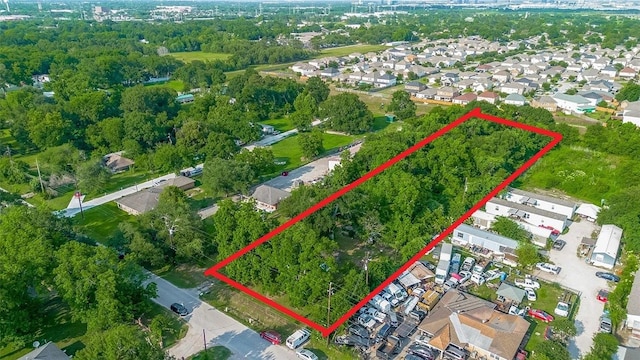 13326 Sundale Rd, Houston, TX 77038 - aerial view of residential area featuring property boundaries highlighted