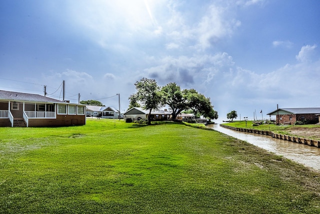 280 Crestmont St, Point Blank, TX 77364 - view of grassy yard with a water view