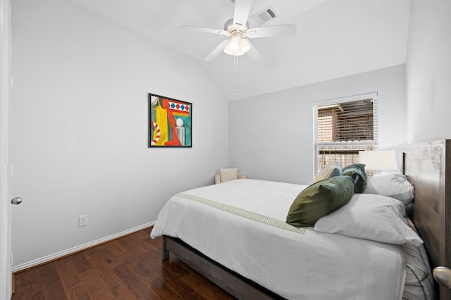 2807 Hadley Spgs, Spring, TX 77386 - bedroom featuring lofted ceiling, wood finished floors, ceiling fan, and baseboards