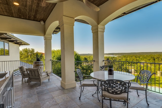 115 Hidden Hills Dr, Spicewood, TX 78669 - view of patio / terrace with outdoor dining area