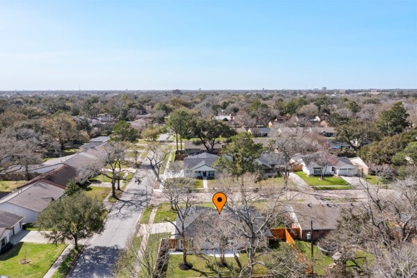 10719 Carlota Ct, Houston, TX 77096 - aerial view of property and surrounding area featuring nearby suburban area