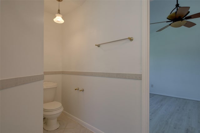 15803 Pryor Dr, Houston, TX 77489 - bathroom featuring toilet and a ceiling fan