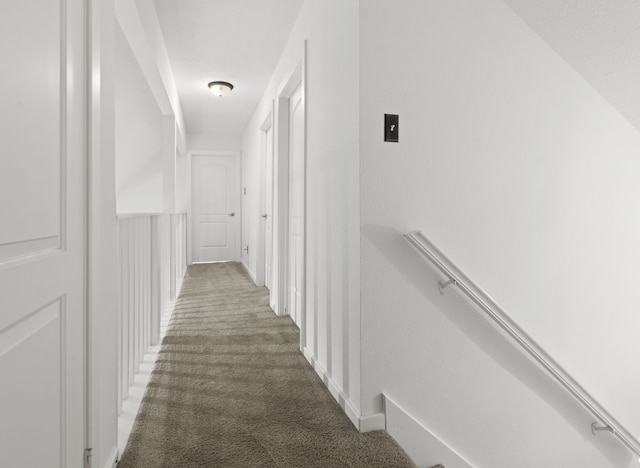 9222 New Forest Rd, Spring, TX 77379 - corridor with an upstairs landing and carpet