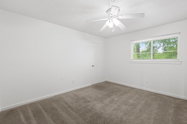 9222 New Forest Rd, Spring, TX 77379 - empty room featuring carpet, ceiling fan, and baseboards