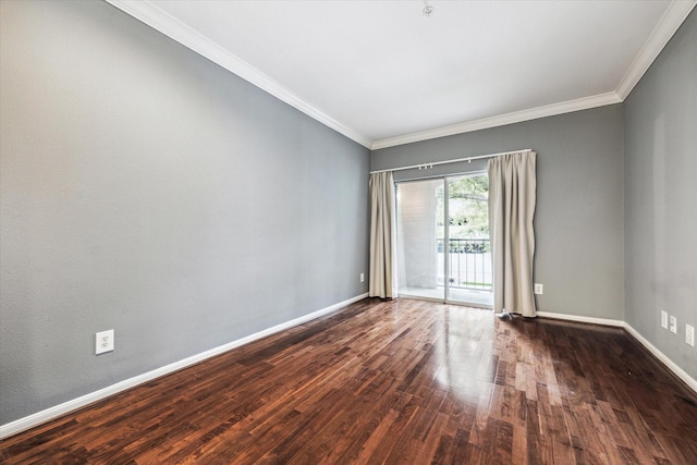 3231 Allen Pkwy Unit 6205, Houston, TX 77019 - unfurnished room with wood finished floors, baseboards, and crown molding