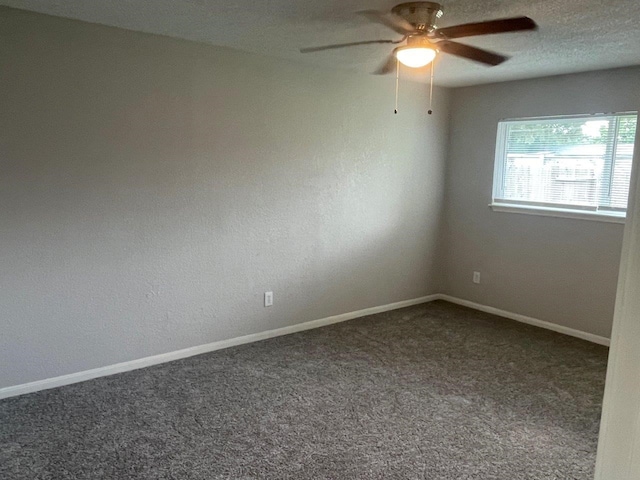 19414 Leafwood Ln, Houston, TX 77084 - unfurnished room with a ceiling fan, carpet floors, and baseboards