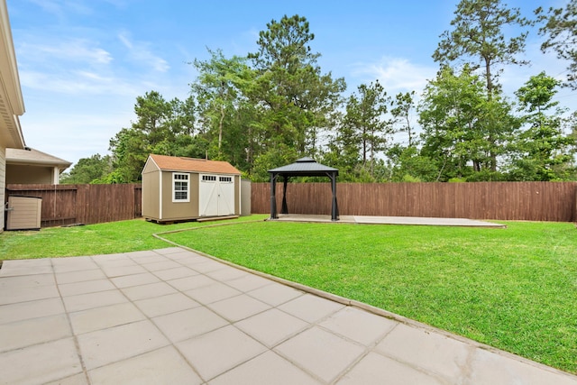 18061 Atwood Mill Dr, New Caney, TX 77357 - view of yard with a patio and a gazebo