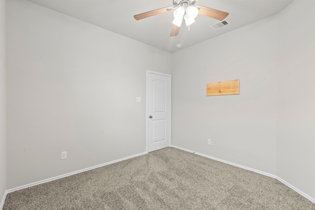 18061 Atwood Mill Dr, New Caney, TX 77357 - carpeted empty room featuring baseboards and ceiling fan