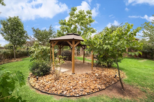 21307 Plum Gate Ct, Richmond, TX 77407 - view of yard featuring a gazebo