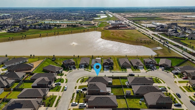 1491 Twilight Green Dr, Katy, TX 77493 - view of property location featuring a large body of water and nearby suburban area