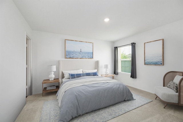 1491 Twilight Green Dr, Katy, TX 77493 - bedroom featuring light carpet, baseboards, and recessed lighting