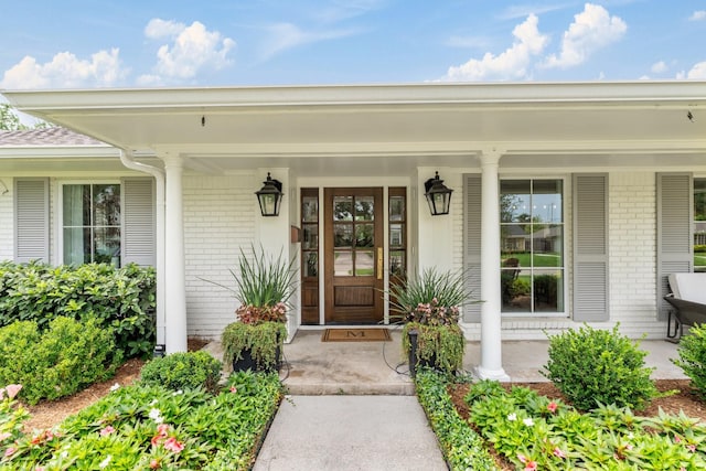 6147 Chevy Chase Dr, Houston, TX 77057 - entrance to property with brick siding and covered porch