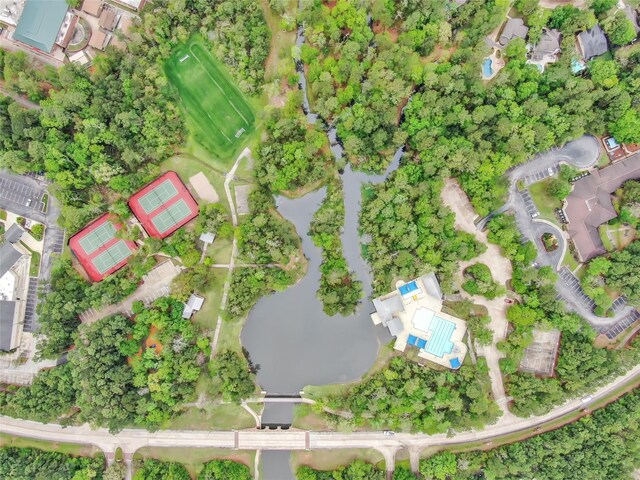 10 Hollylaurel Dr, The Woodlands, TX 77382 - aerial view of property and surrounding area