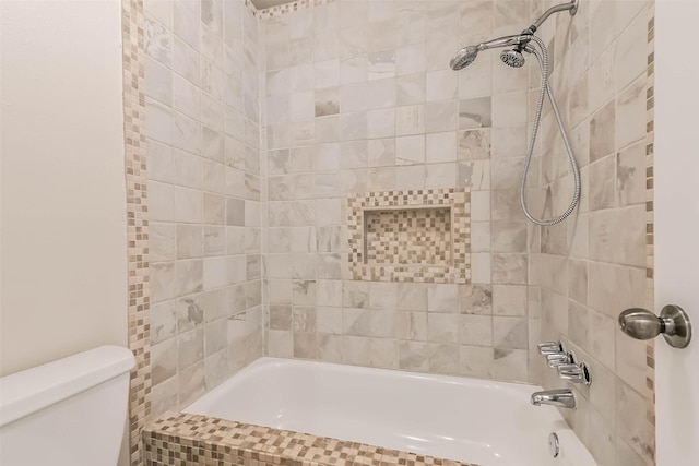 10901 Mesquite Dr, La Porte, TX 77571 - full bathroom featuring toilet and shower / tub combination