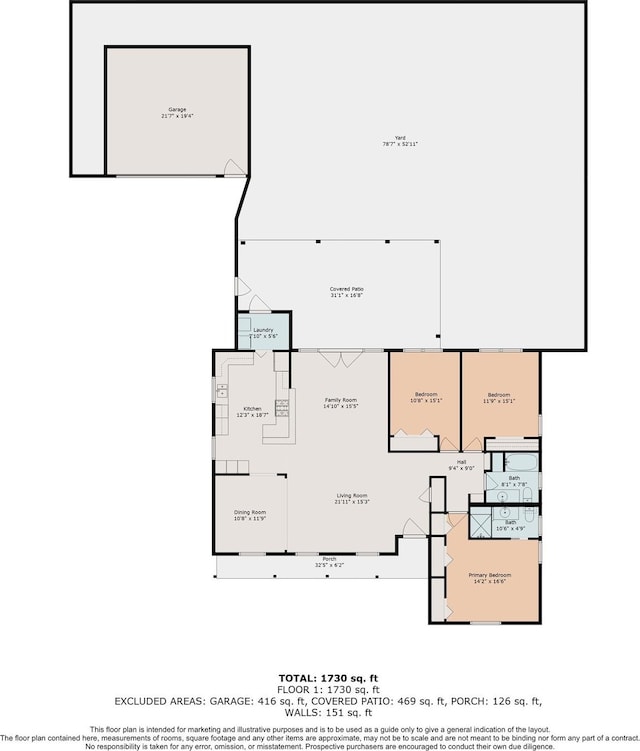 5211 W Bellfort Ave, Houston, TX 77035 - home floor plan