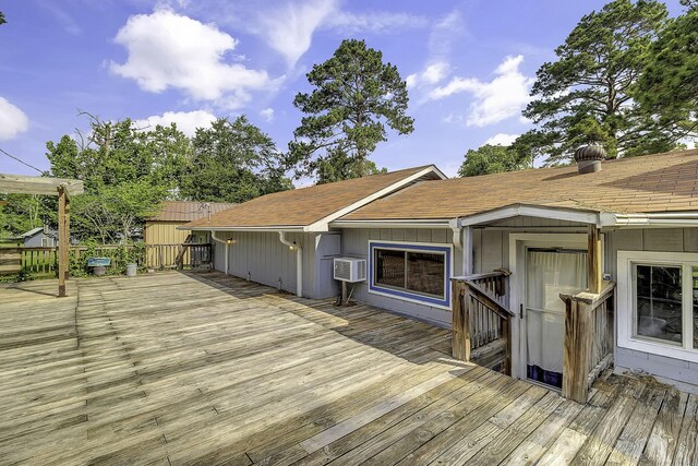 1239 Indian Hill Blvd, Livingston, TX 77351 - view of wooden deck