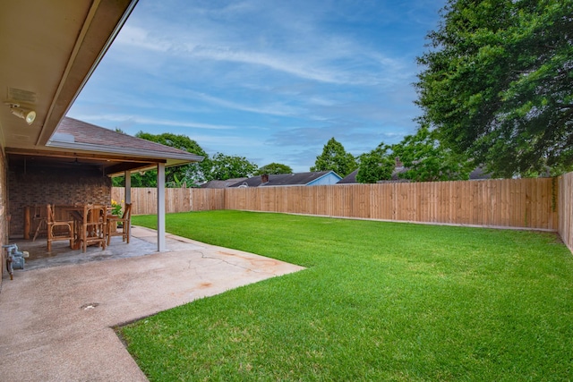 5214 Meadow Crest St, La Porte, TX 77571 - view of yard with a patio
