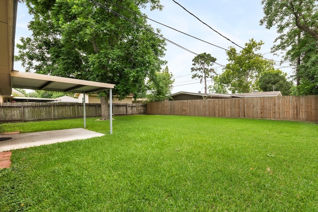 1121 E 13th St, Deer Park, TX 77536 - view of yard with a patio area