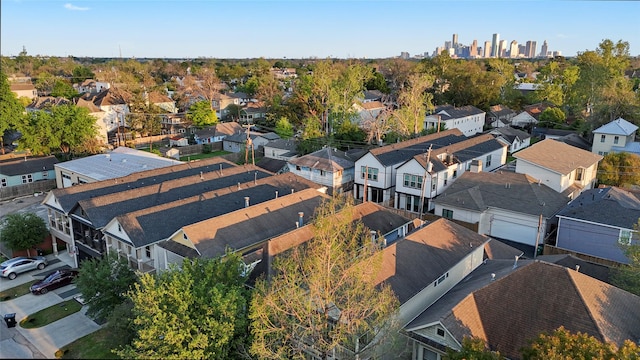 606 E 27th St, Houston, TX 77008 - aerial perspective of suburban area