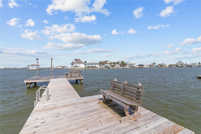 1022 Darcy St, Galveston, TX 77554 - dock area featuring a water view