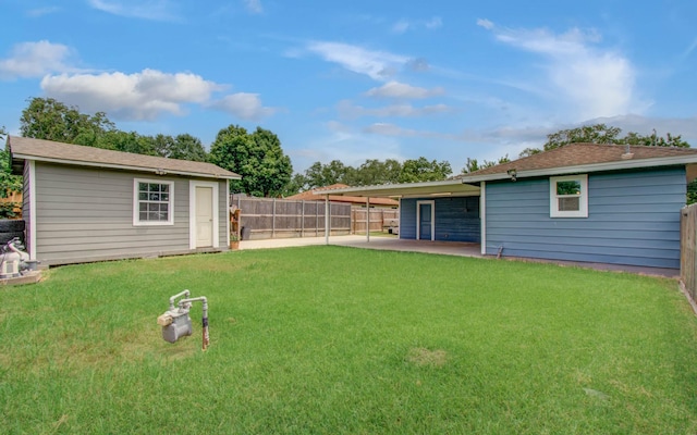 2020 Vince St, Pasadena, TX 77502 - view of yard with a patio and an outbuilding