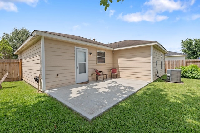 4423 Olive Field Ct, Richmond, TX 77469 - back of house with central AC unit and a patio