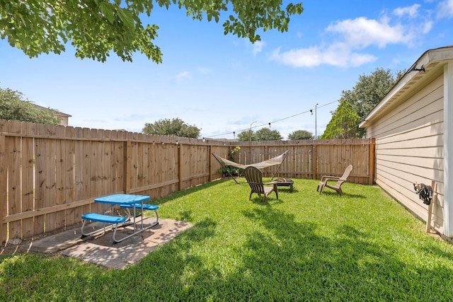 4423 Olive Field Ct, Richmond, TX 77469 - view of yard with a fire pit and a patio
