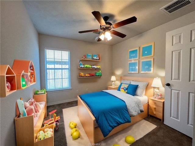 1027 Emerald Dove Ave, College Station, TX 77845 - bedroom featuring carpet flooring and ceiling fan