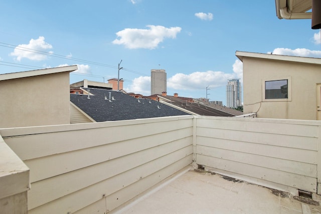 4129 Dickson St, Houston, TX 77007 - view of patio / terrace featuring a balcony