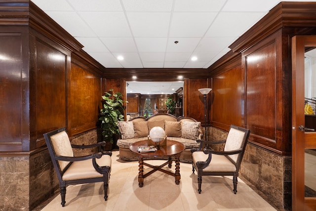 3525 Sage Rd Unit 1104, Houston, TX 77056 - community lobby featuring recessed lighting and wood walls