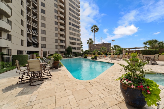 3525 Sage Rd Unit 1104, Houston, TX 77056 - community pool featuring a patio area