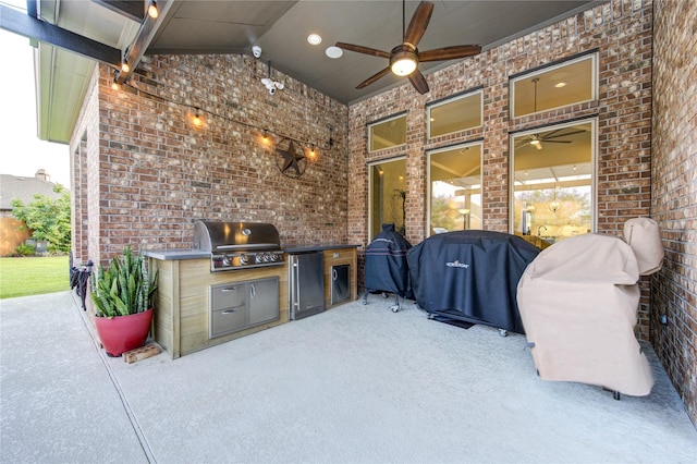 28907 Copper Break Ct, Katy, TX 77494 - view of patio with a ceiling fan