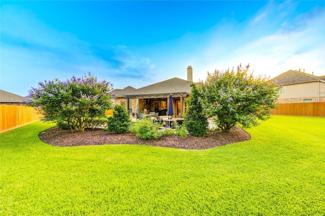 28907 Copper Break Ct, Katy, TX 77494 - rear view of house with a patio area and a chimney