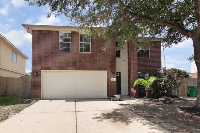 5903 Bonners Park Ct, Katy, TX 77449 - traditional-style house featuring concrete driveway, brick siding, and an attached garage