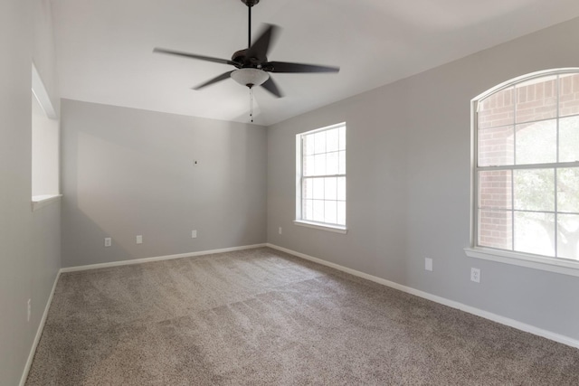 5903 Bonners Park Ct, Katy, TX 77449 - carpeted spare room with ceiling fan and baseboards