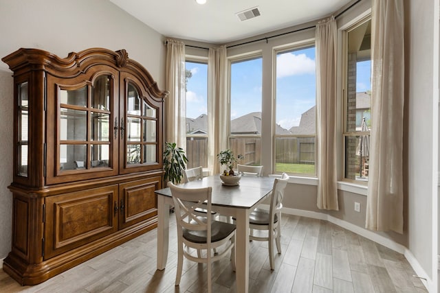 17102 Crimson Crest Dr, Conroe, TX 77302 - dining area with light wood finished floors and baseboards