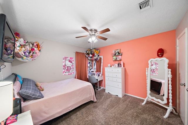 3808 Cottonwood Dr, La Porte, TX 77571 - carpeted bedroom with ceiling fan