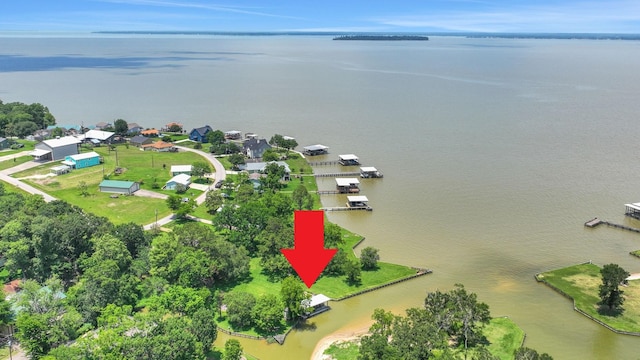 151 Lakeview Cir, Coldspring, TX 77331 - aerial perspective of suburban area featuring a nearby body of water